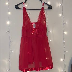 ❌SOLD❌ Red Lingerie Dress✨